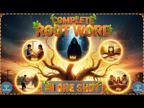 Complete Root Word in One Video! || SSC CGL, SSC CHSL, Railway, UPSC, State PCS, NDA Revision 2025