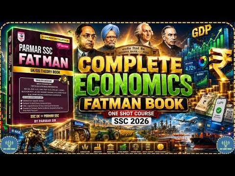 👉 Complete Economics in One Shot 🔥 | Parmar SSC FATMAN Book | SSC CGL/CHSL 2026 Preparation