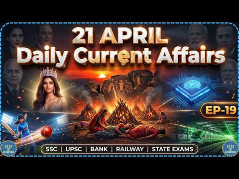 21 April 2026 Current Affairs 🔥 | Episode 19 | Current Affairs Today | SSC UPSC Banking Railway