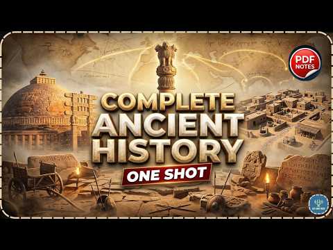 Complete Ancient History for SSC 2026 | Full Detailed Course | Indus Valley to Gupta |  CGL CHSL MTS