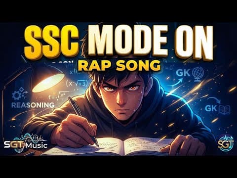 SSC MODE ON 🔥 | Motivation Rap Song for Competitive Exams | SSC Guru Talks Music