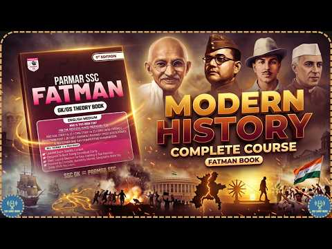 👉 Complete Modern History One Shot 🔥 FATMAN Book | SSC CGL, CHSL, MTS 2026 Preparation