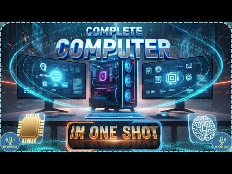 Complete Computer in One Video! 💻 | RRB, NTPC, Group-D, SSC, CHSL, CGL, Railway Revision 2025